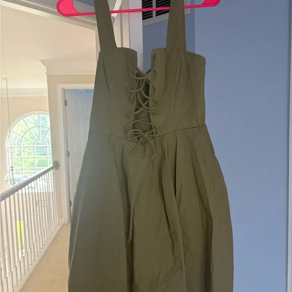 STAUD | Dresses | Staud Khaki Laceup Dress | Poshmark STAUD | Dresses | Staud Khaki Laceup Dress | Poshmark